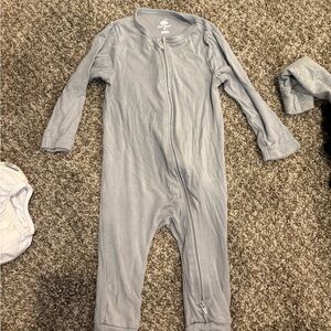 Cloud Island Gray Footies One Piece Soft Long Sleeve